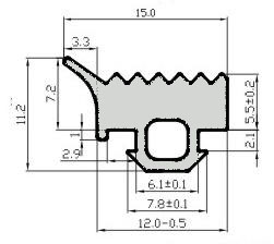 Уплотнитель для алюминиевых конструкций 1429 аналог ТПУ 002